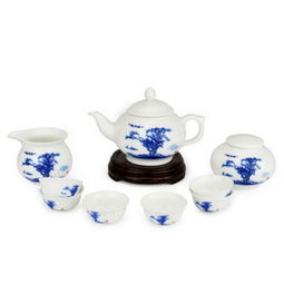 釉下五彩一帆风顺九头茶具 厂家直销正品，比购网带你购遍高性价比之选